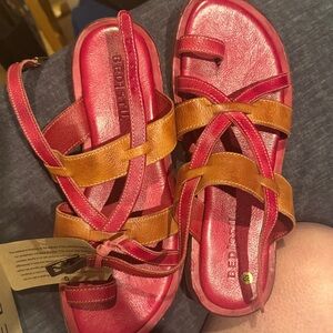 Bed-Stu! Manati II Sandals 
Cherry Mustard Rustic